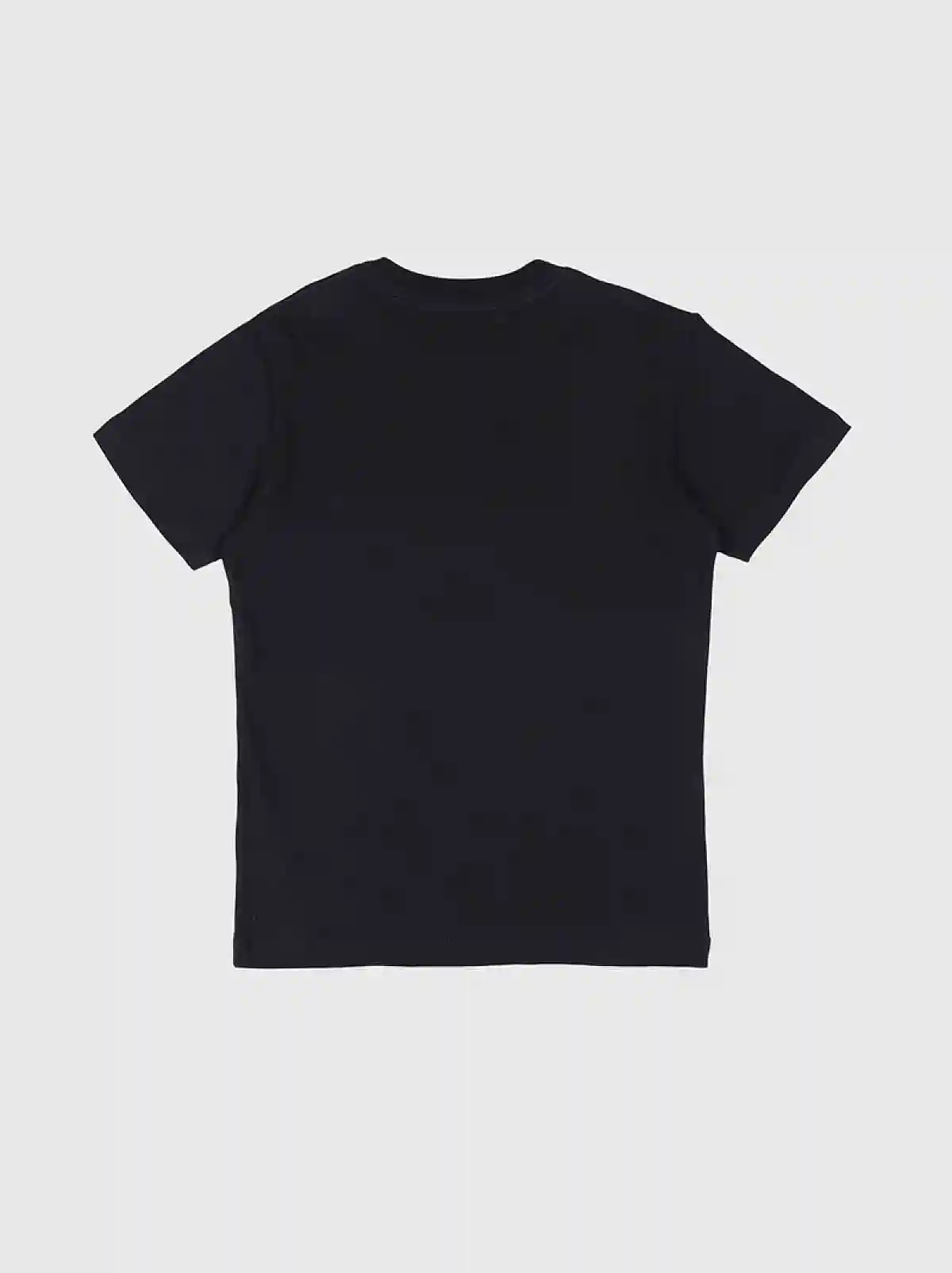 Black Cotton t-shirt with double logo