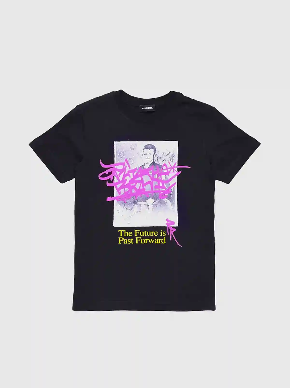 Black Graffiti-lettering T-Shirt