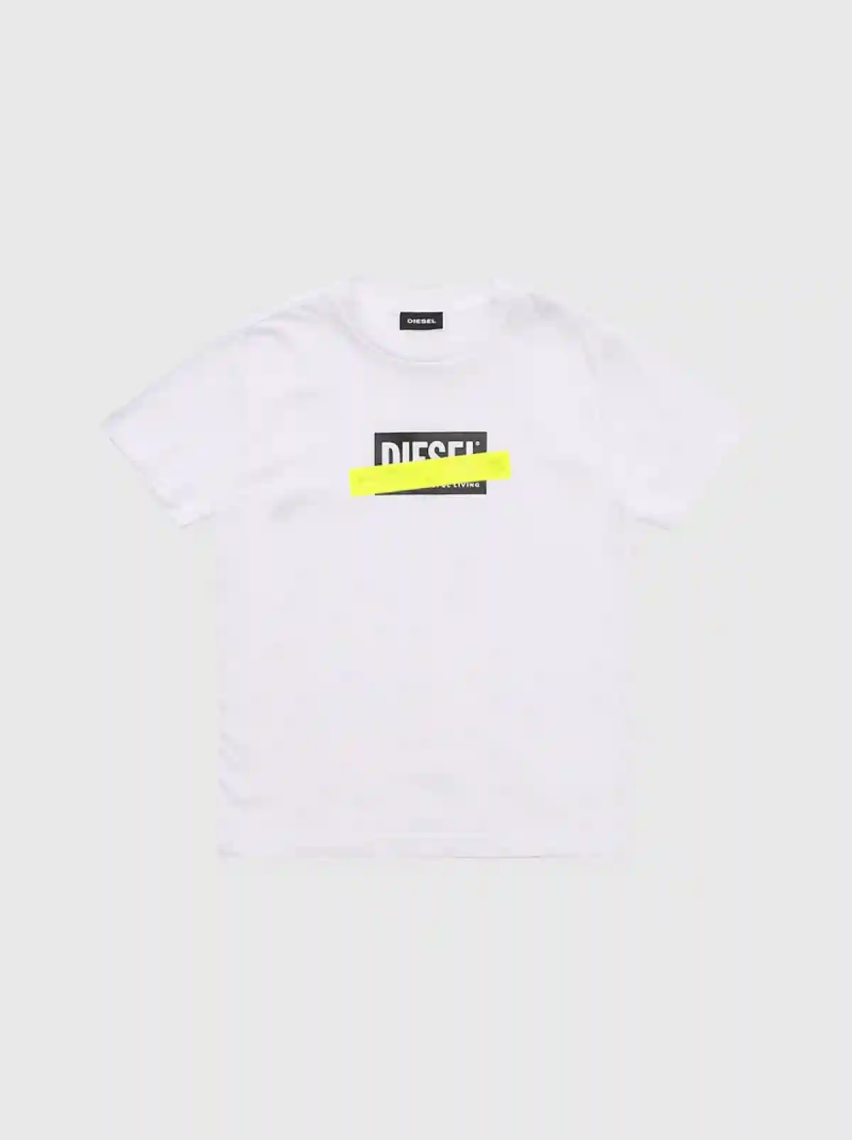 White Logo T-shirt with fluo accents