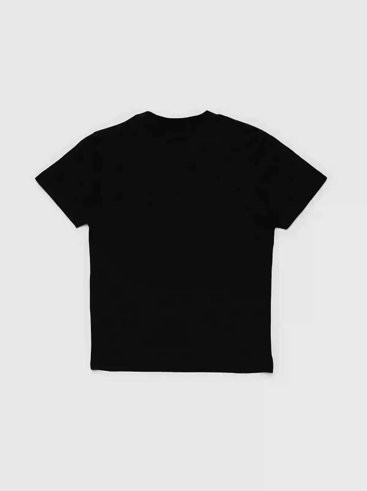 Black Regular T-shirt with embroidered logo