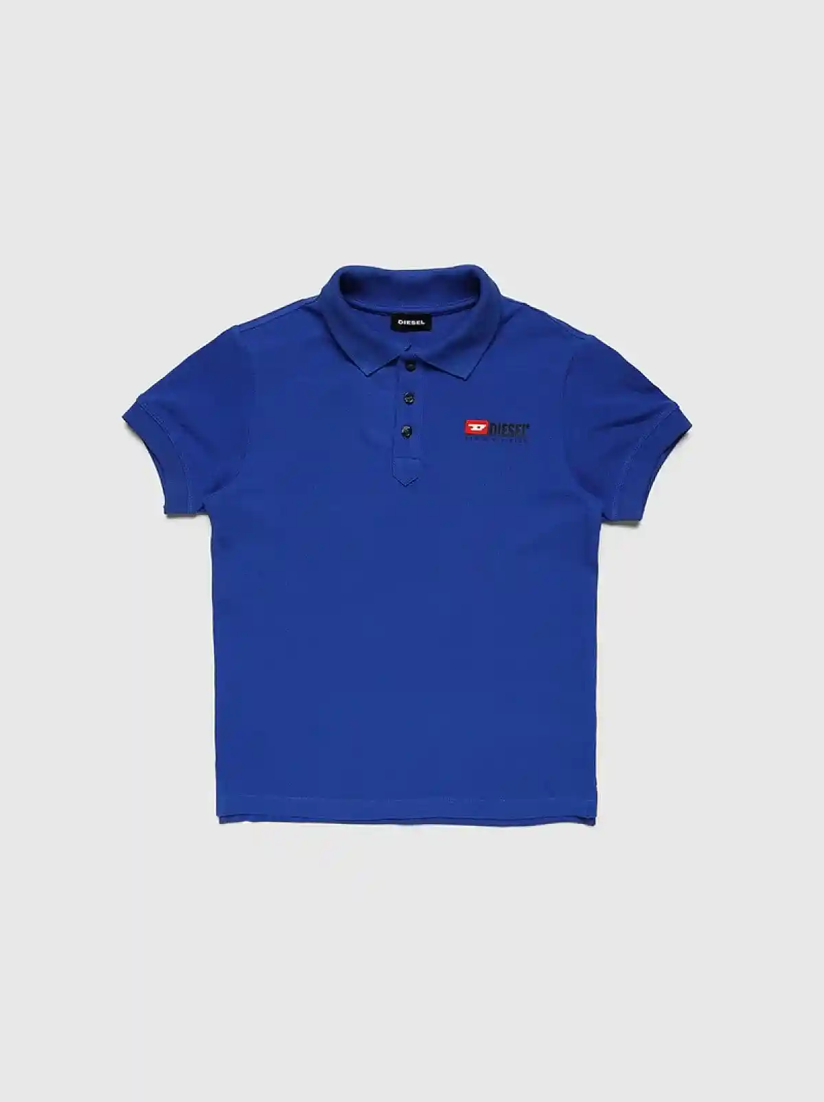 Blue Logo cotton-piquet polo shirt