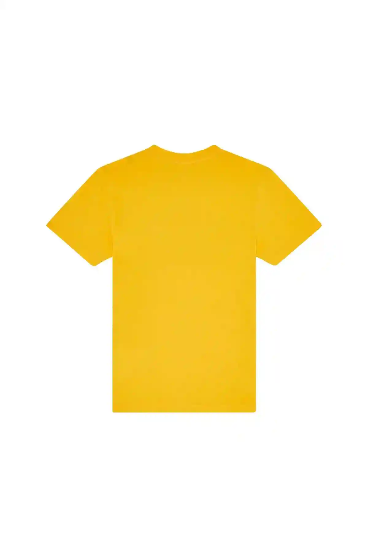 Yellow Logo T-shirt in fine cotton jersey