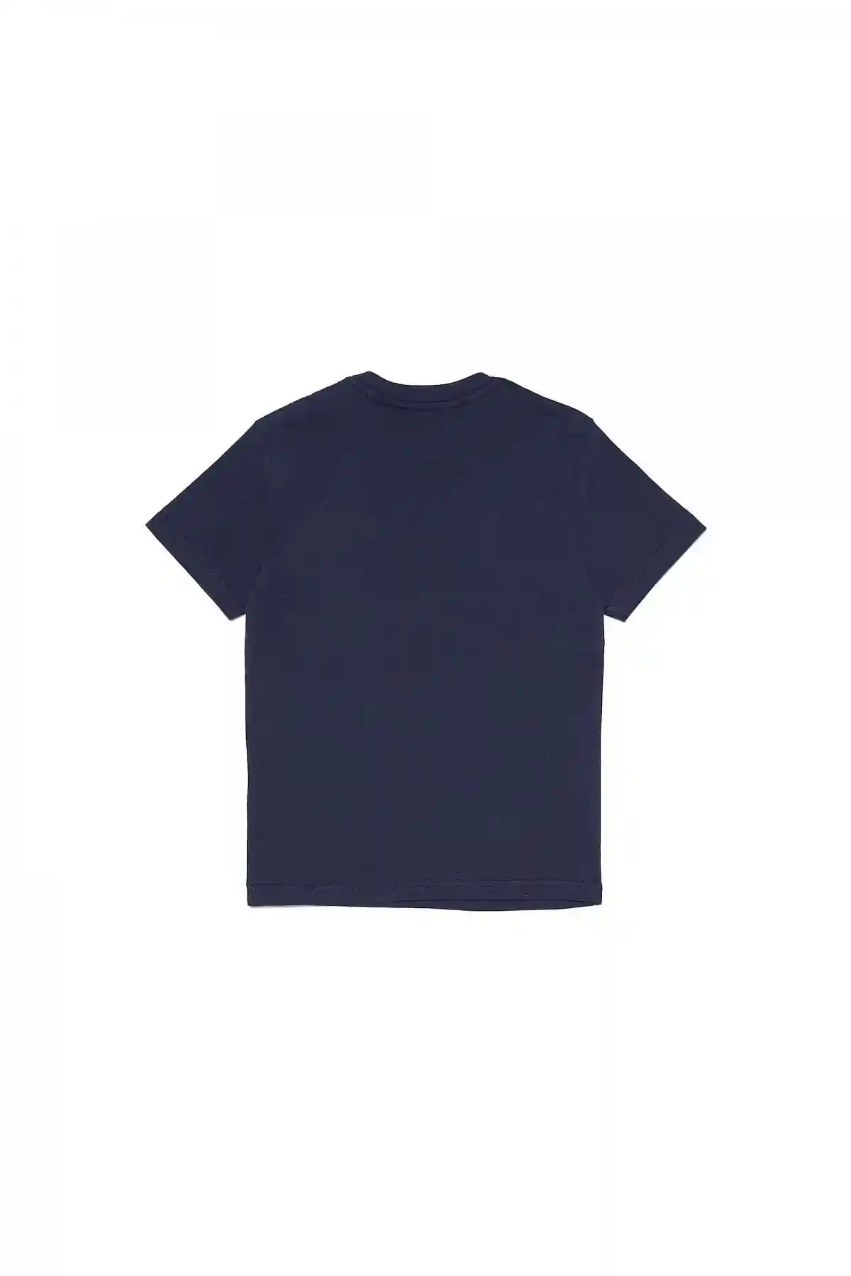 Blue Logo T-shirt in fine cotton jersey