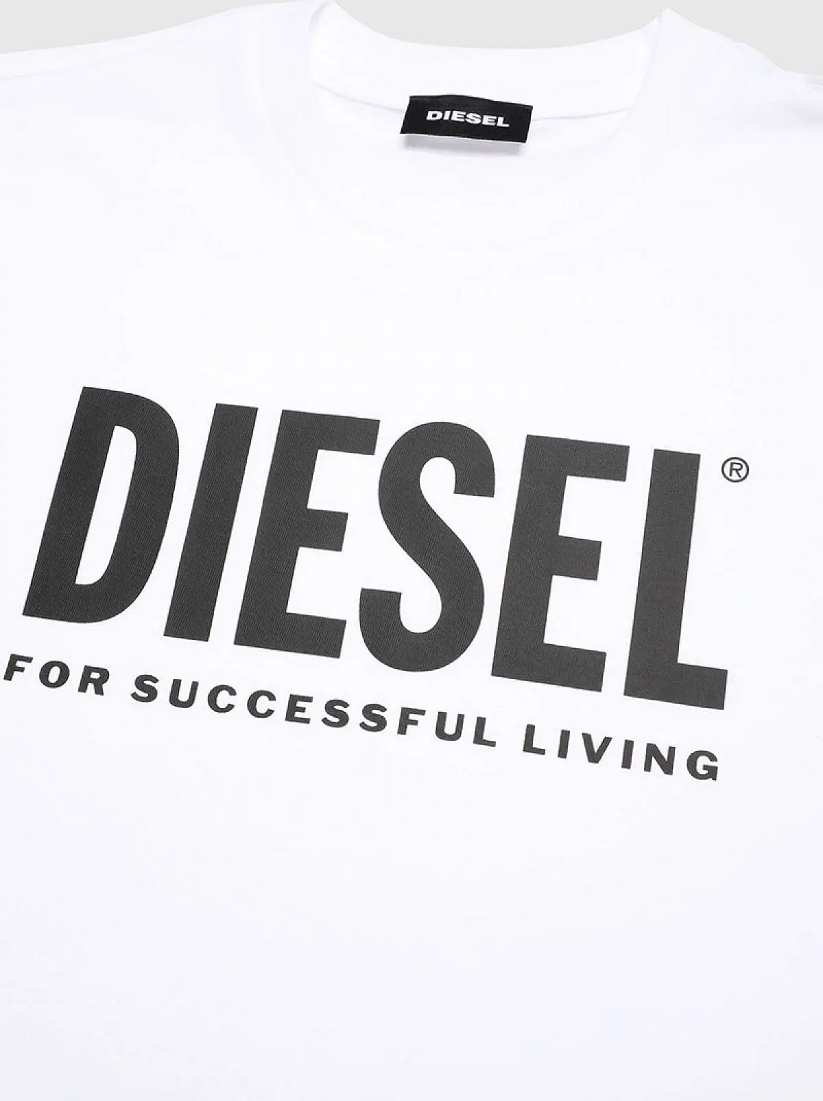 White Logo T-shirt in fine cotton jersey