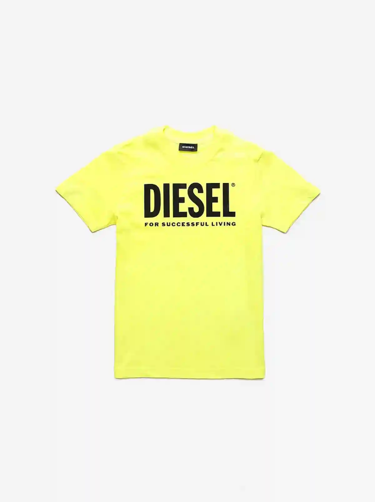 Yellow Logo T-shirt in fine cotton jersey