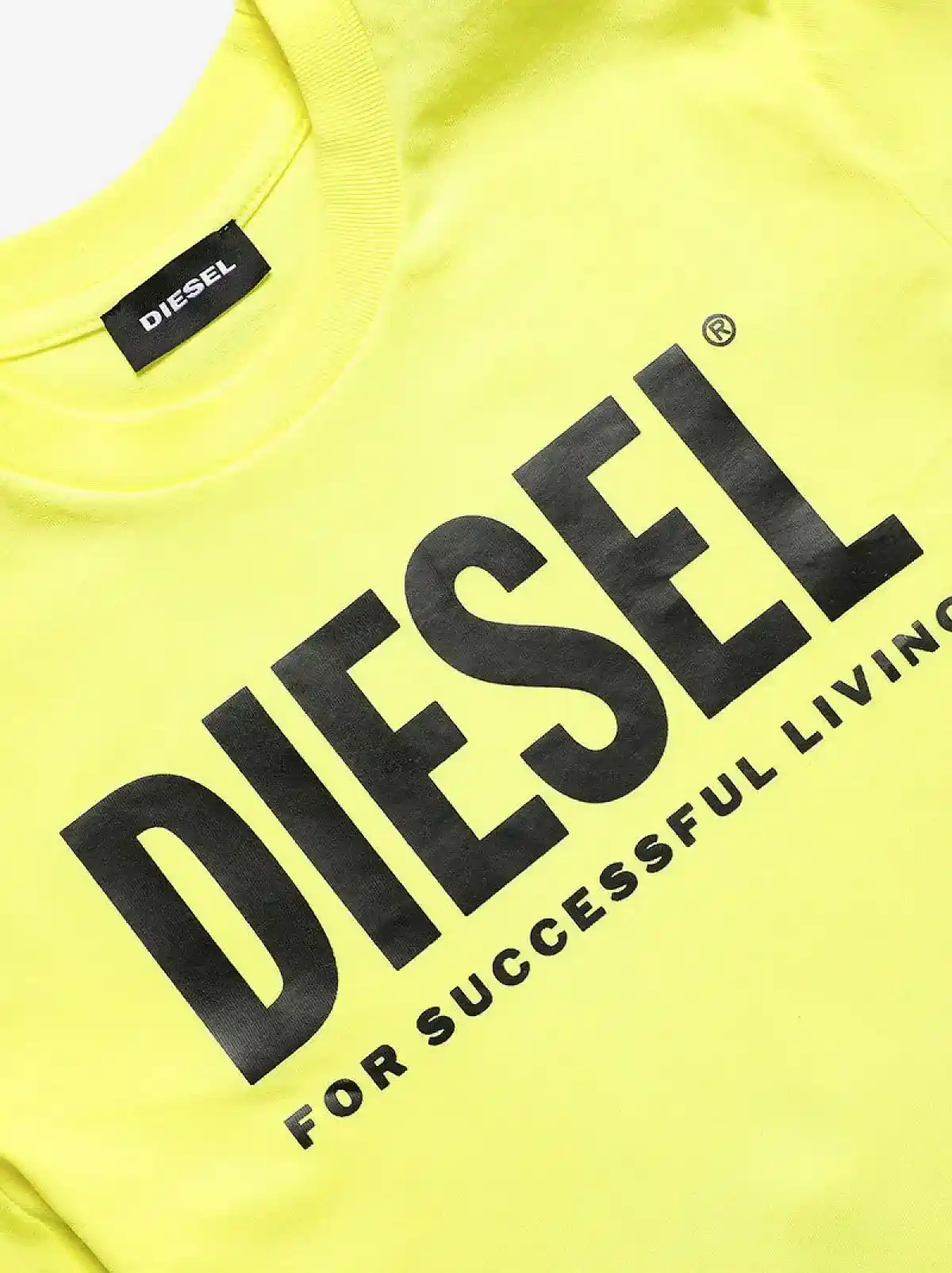 Yellow Logo T-shirt in fine cotton jersey