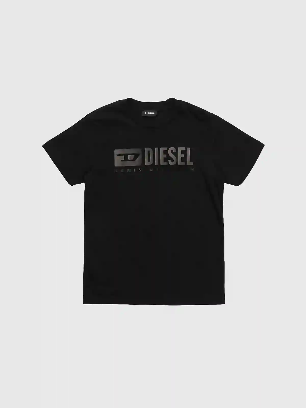 Black T-shirt with logo print