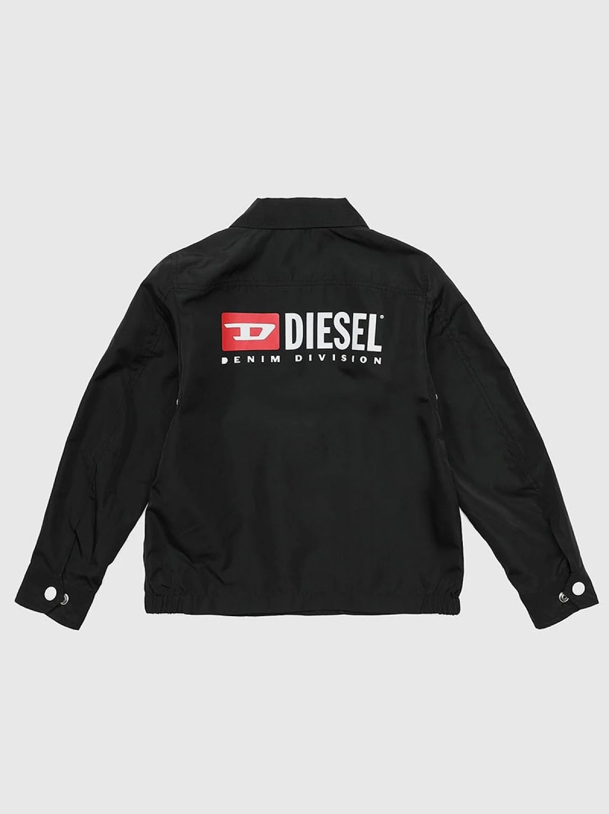 Black Water-repellent nylon coach jacket