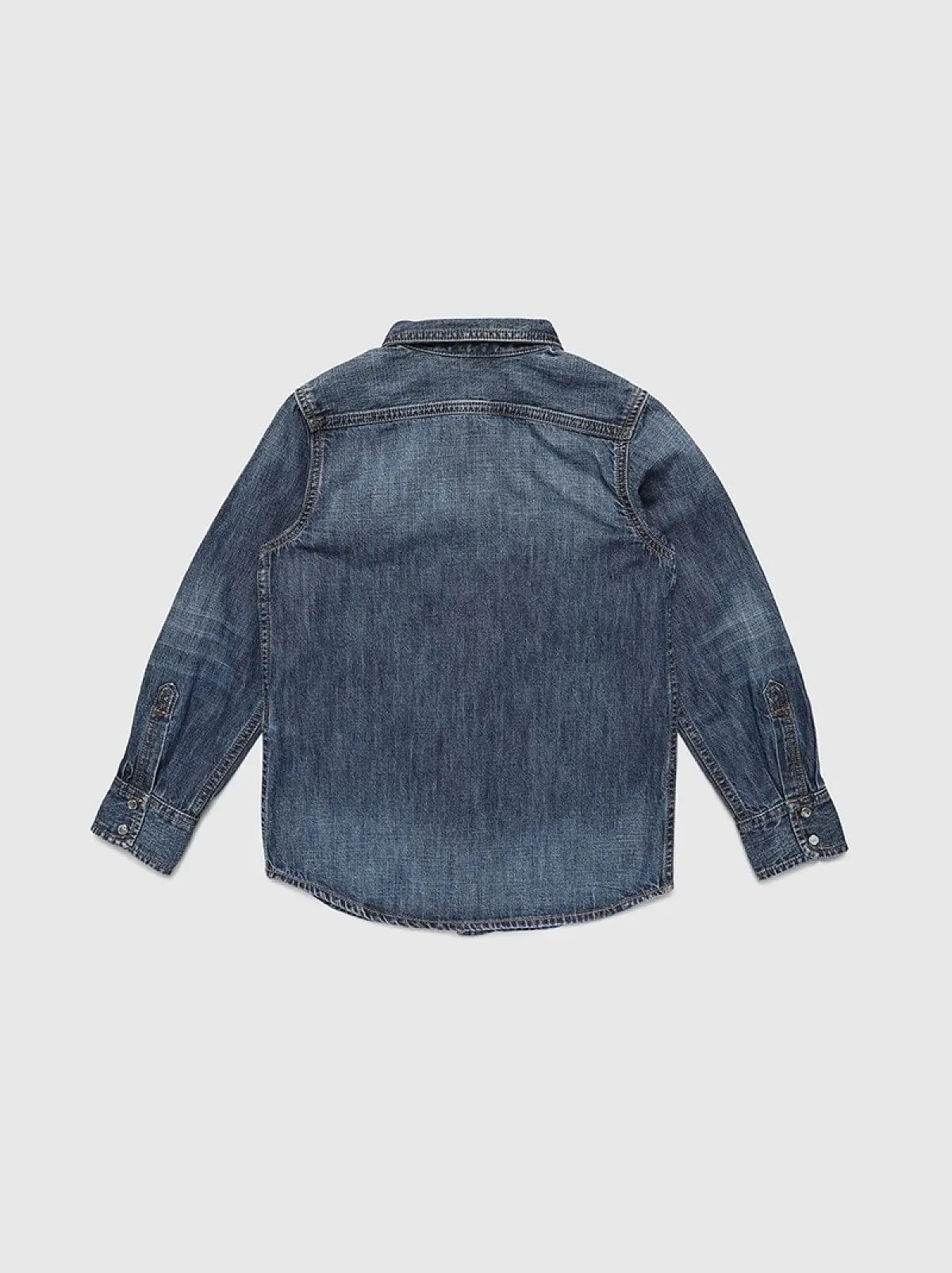 Blue Denim shirt with pointed yoke