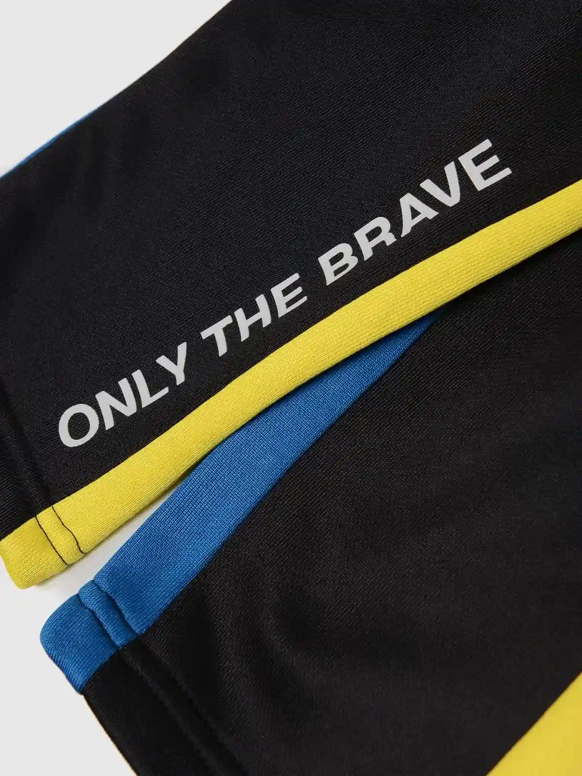 Black Triacetate track pants with side bands