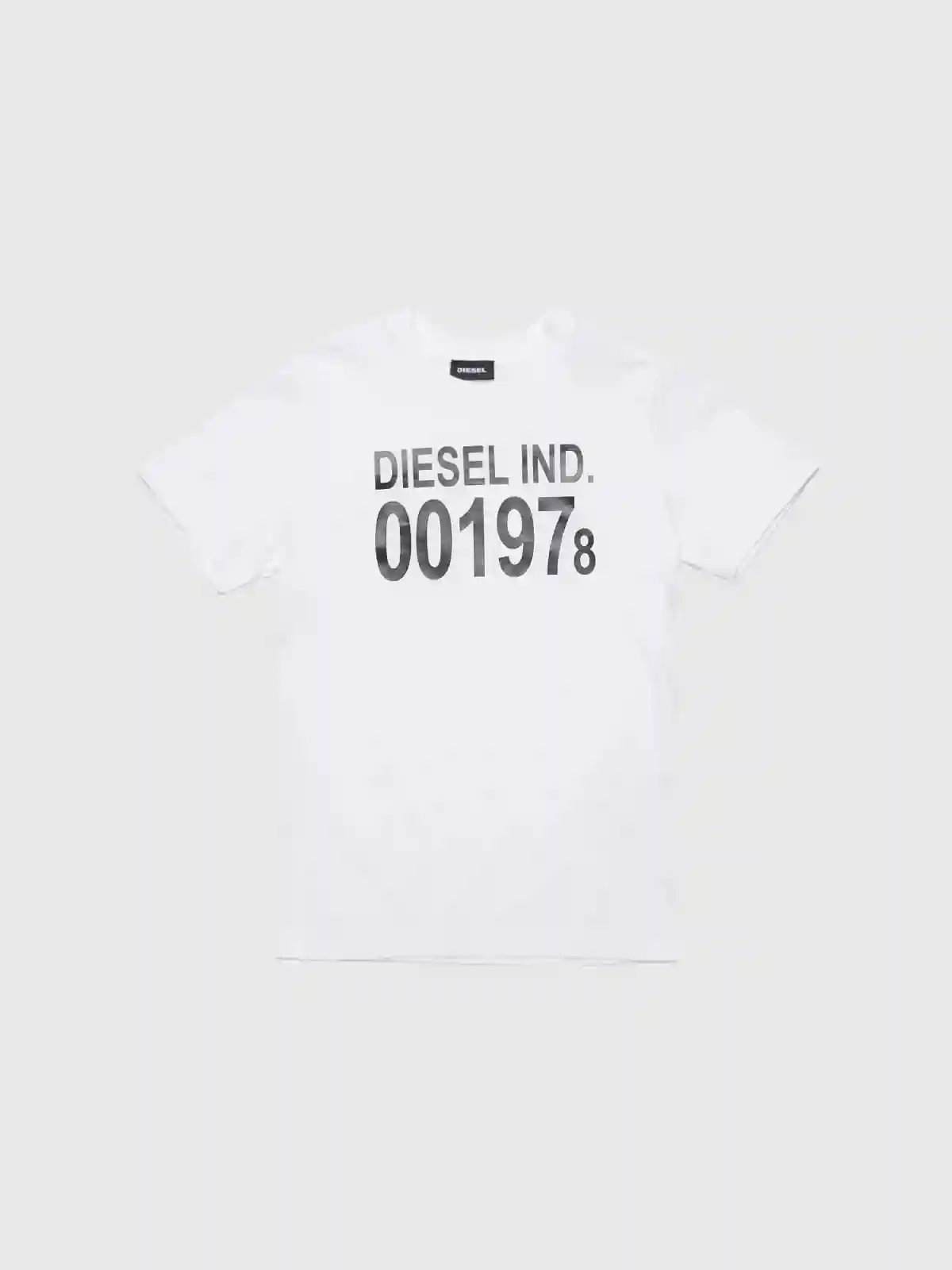 White Printed T-shirt in cotton