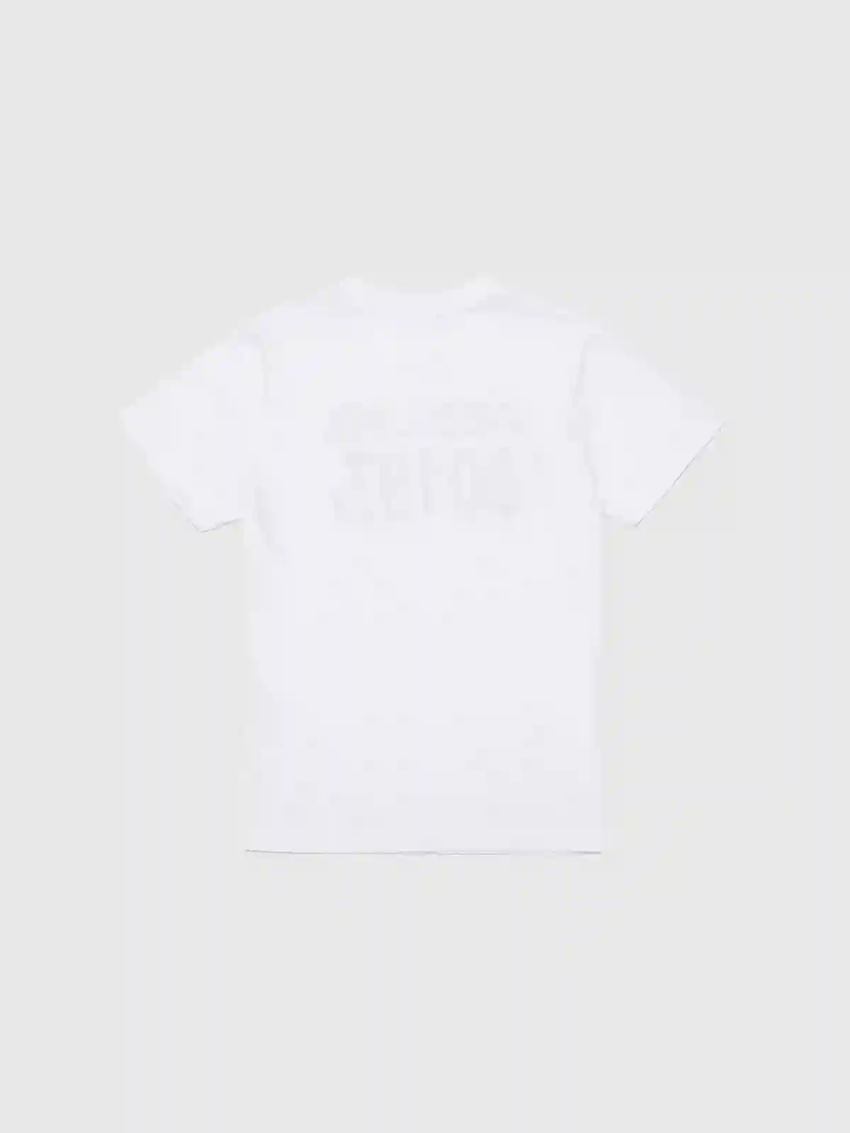 White Printed T-shirt in cotton