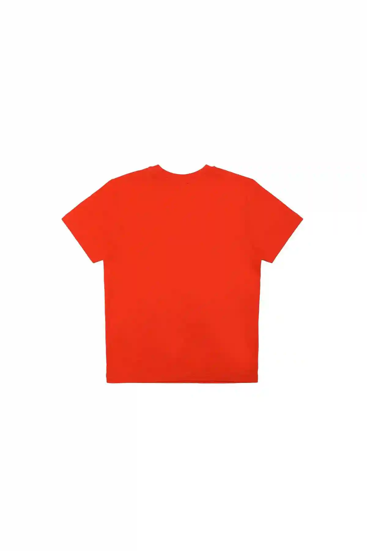 Orange T-shirt with dual logo print