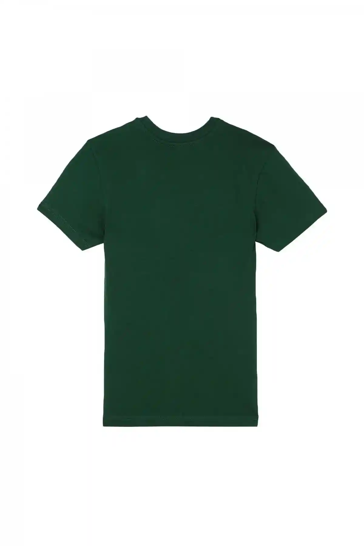 Green T-shirt with dual logo print
