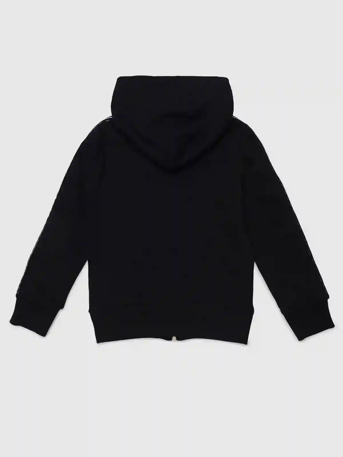 Black Hoodie with contrasting branded bands