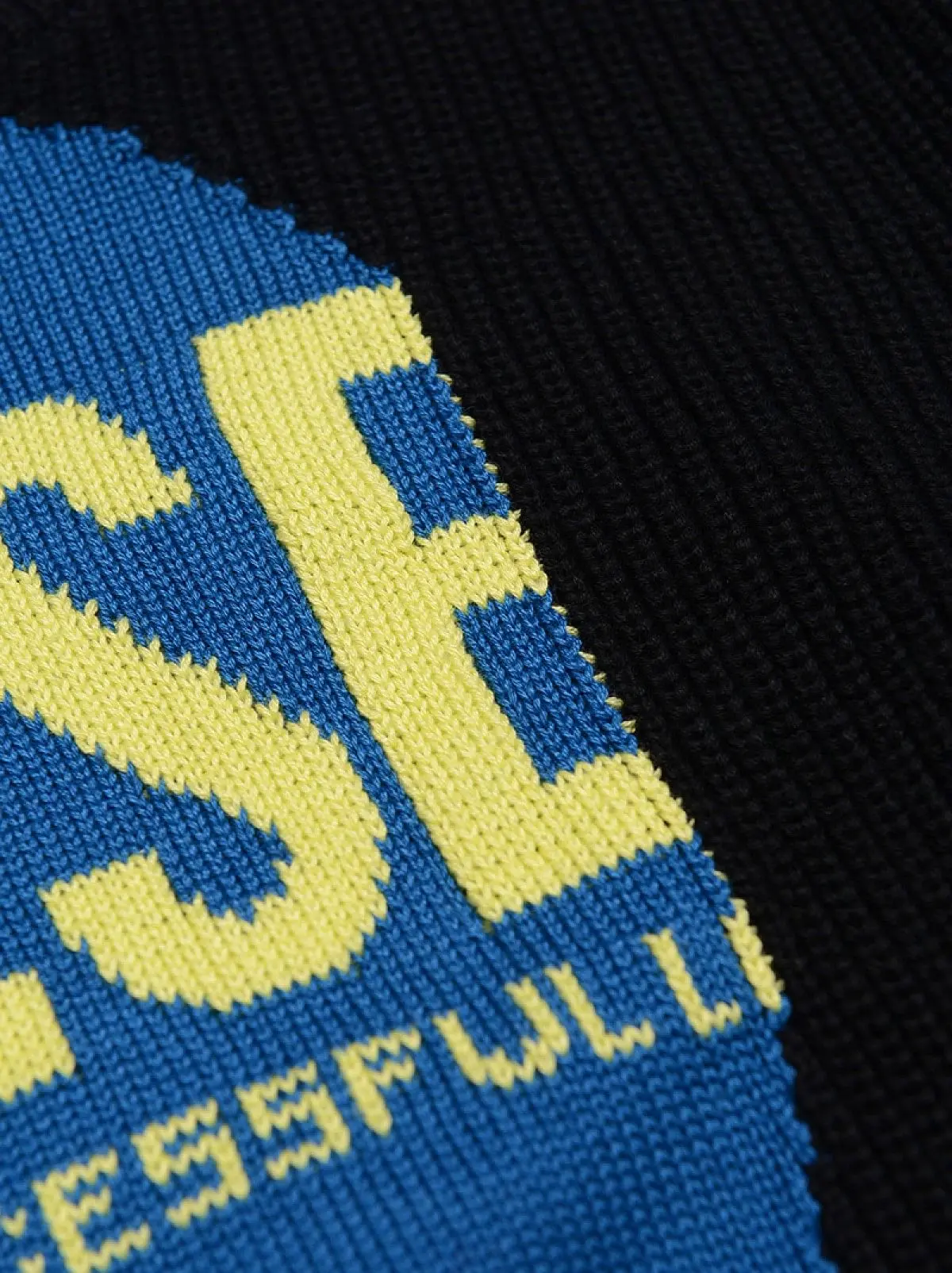 Multicolor Logo pullover with hybrid knit