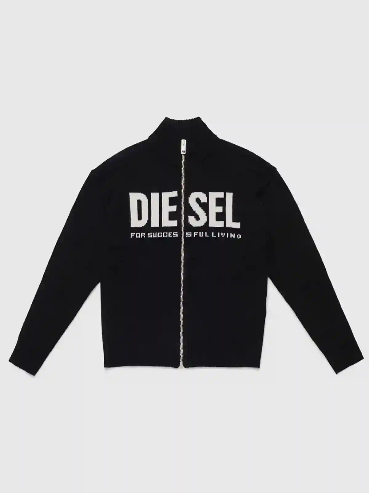 Black Zipped sweater with logo
