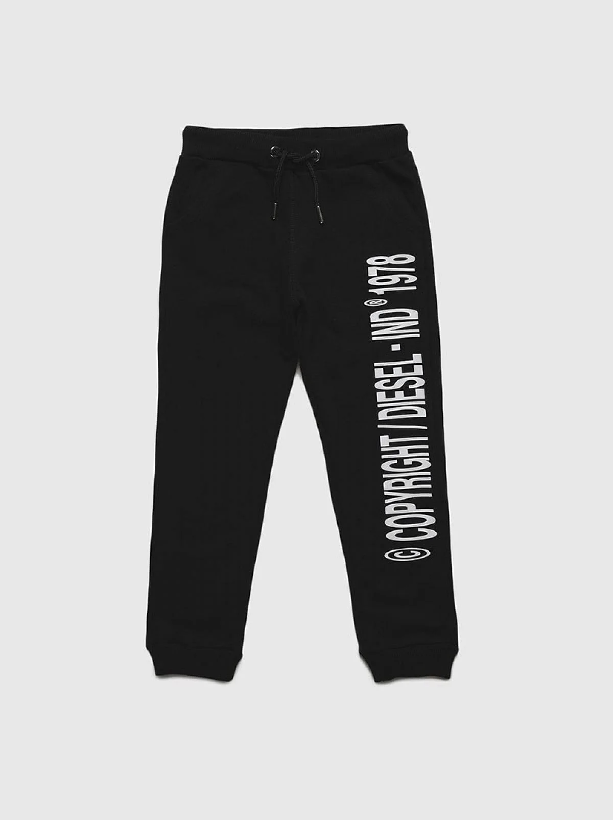 Black Jogging fleece pants with print