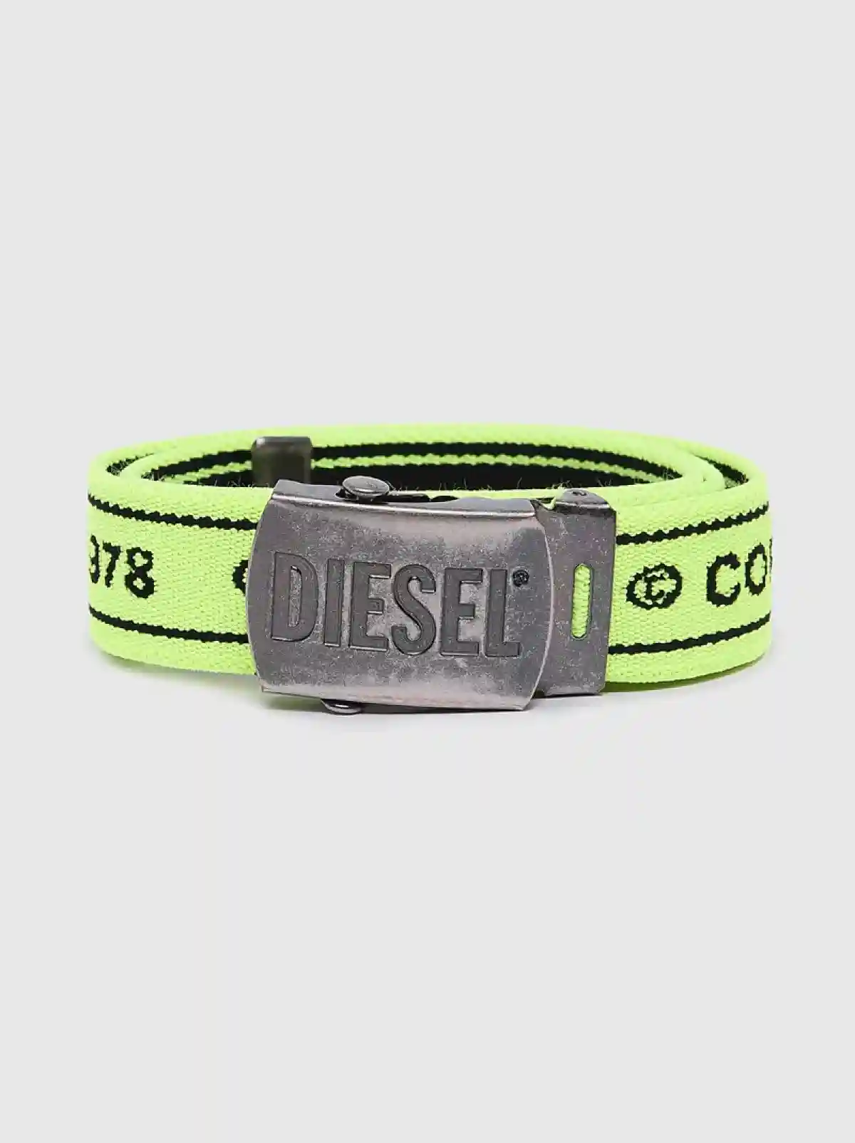 Yellow Elastic branded belt