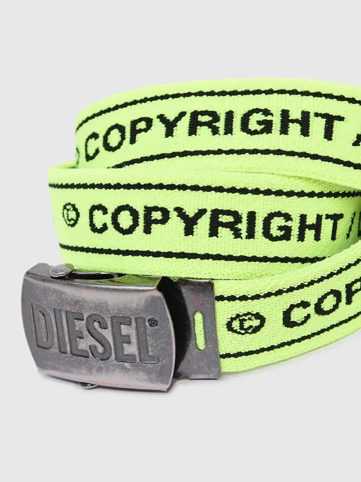 Yellow Elastic branded belt