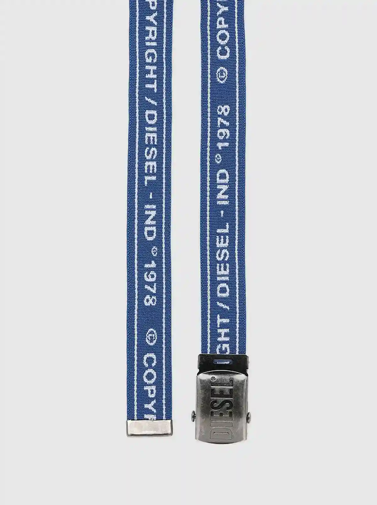 Blue Elastic branded belt