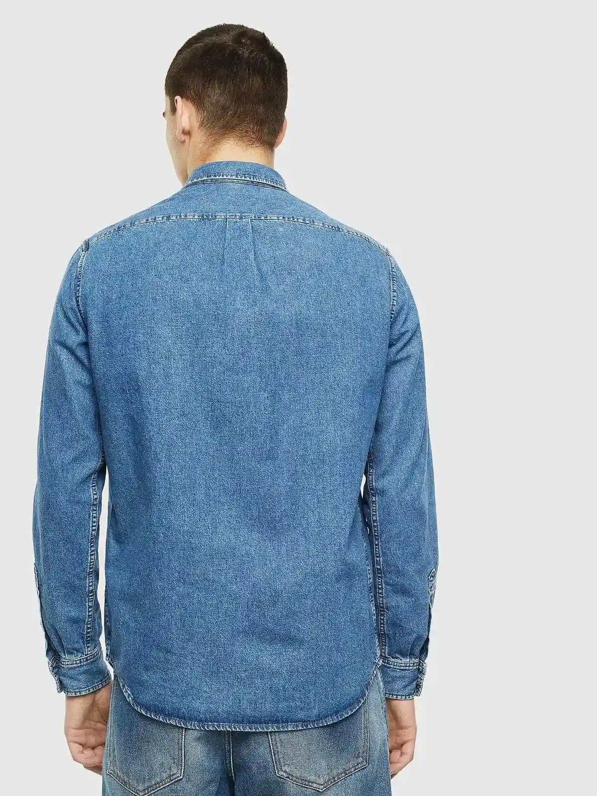 Blue Denim shirt with embroidered D logo