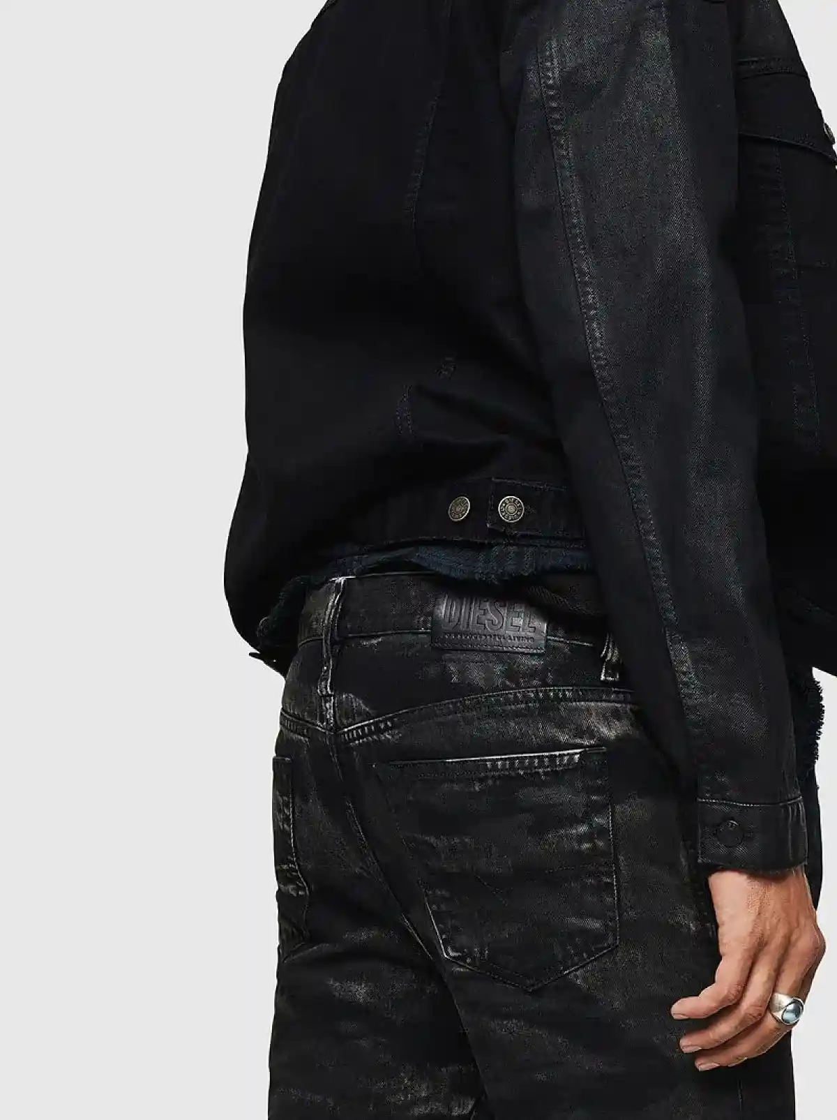 Black Slim fit Jeans- Mharky