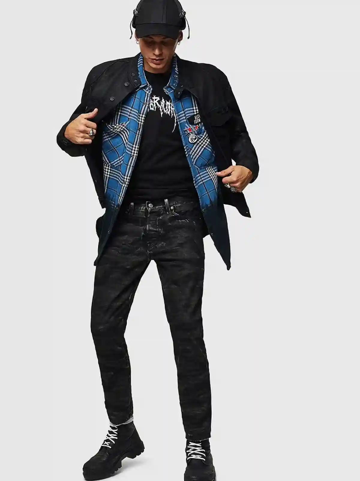 Black Slim fit Jeans- Mharky
