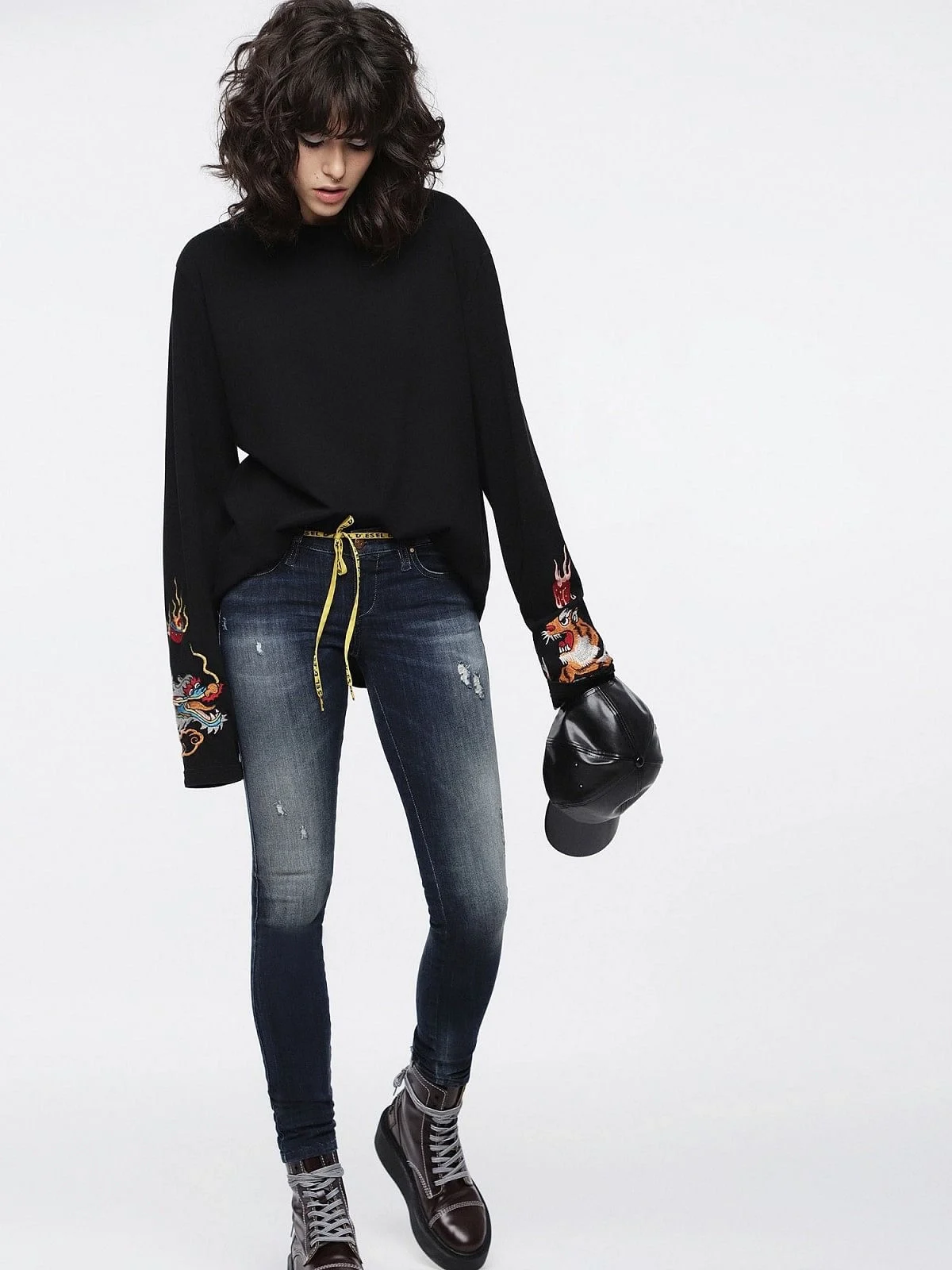 Blue Super Skinny Fit Jeans-Skinzee Low
