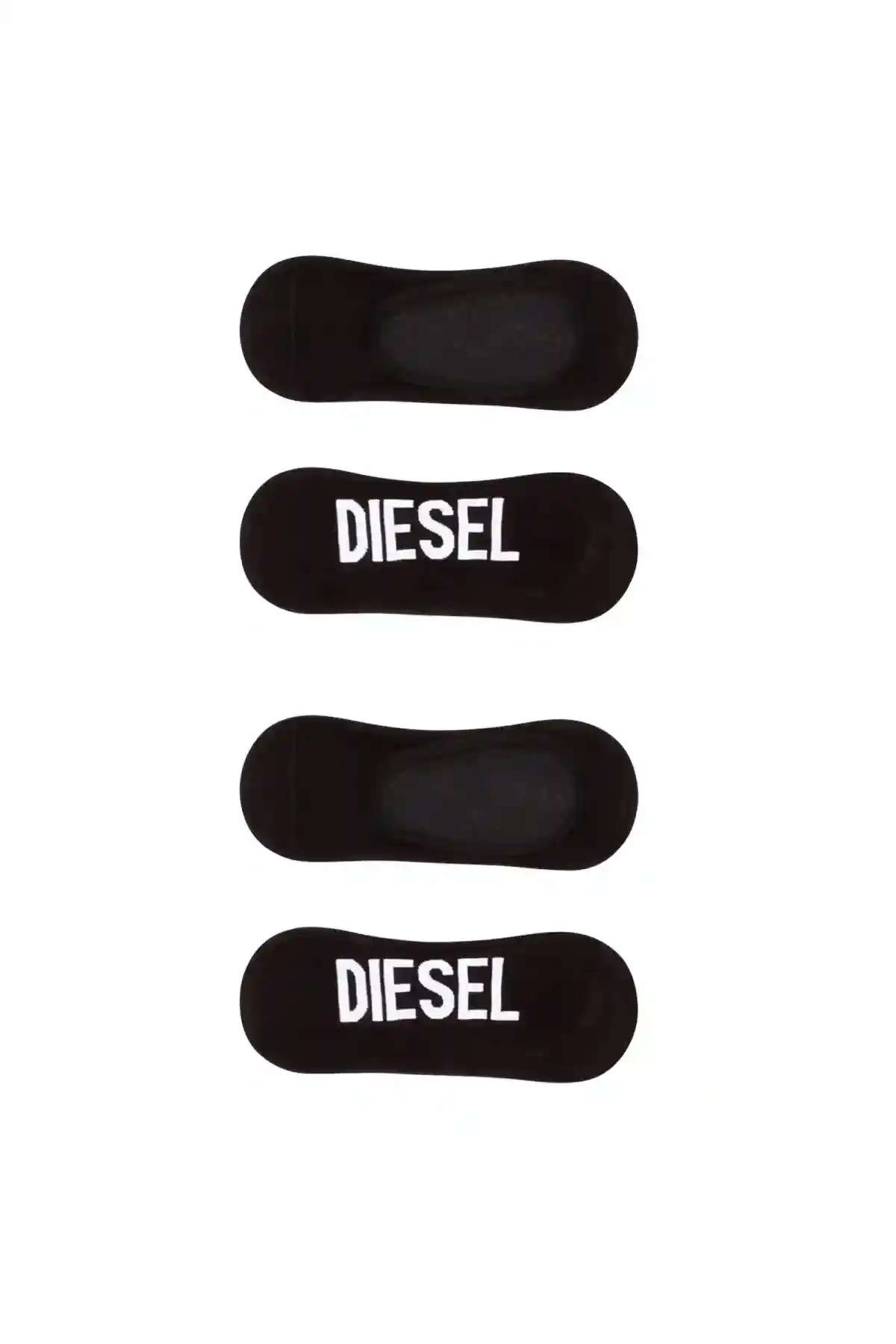Black Two-pack of invisible logo socks