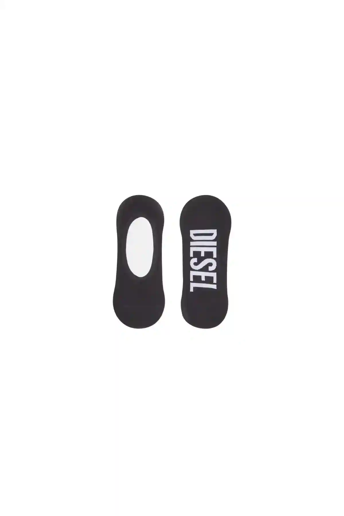 Black Two-pack of invisible logo socks