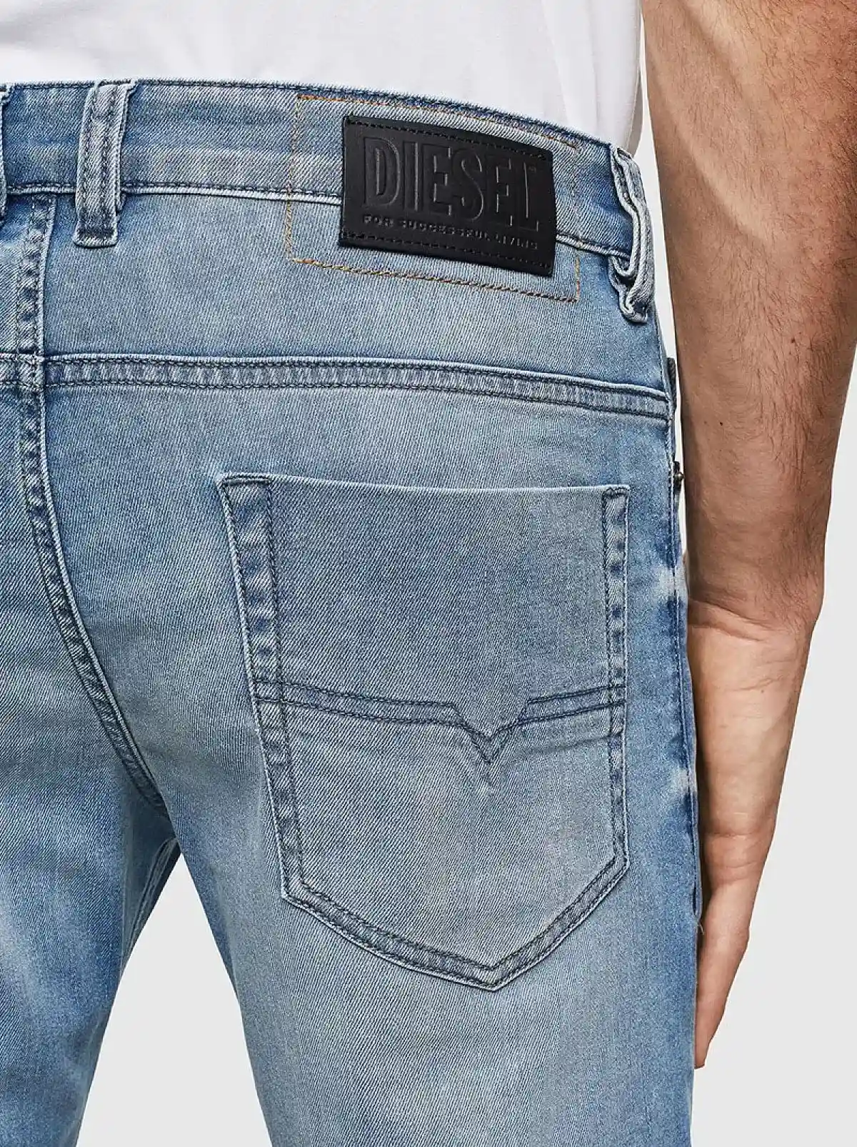 Blue Straight Fit jeans-Safado