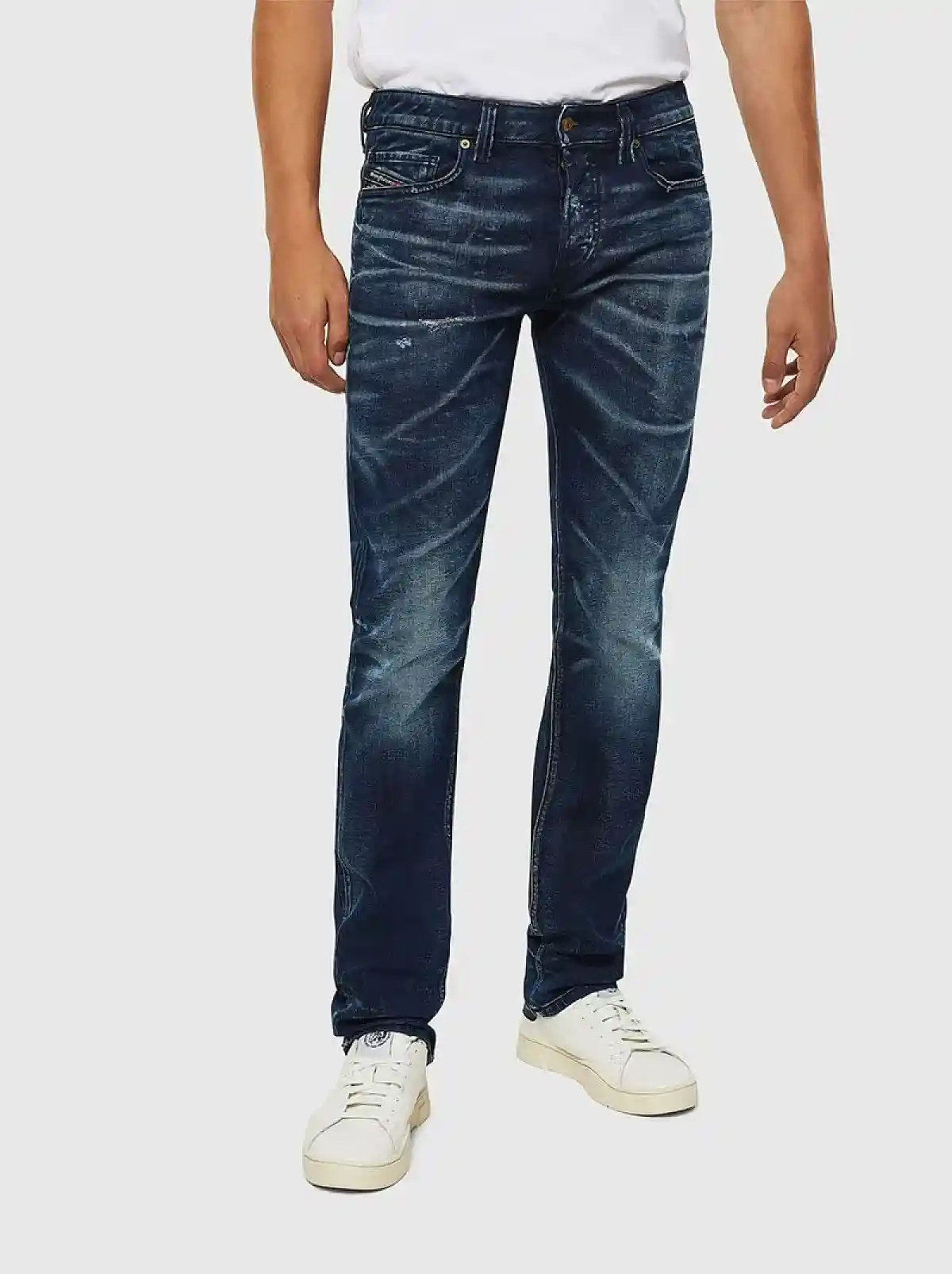 Blue Straight Fit Jeans- Safado