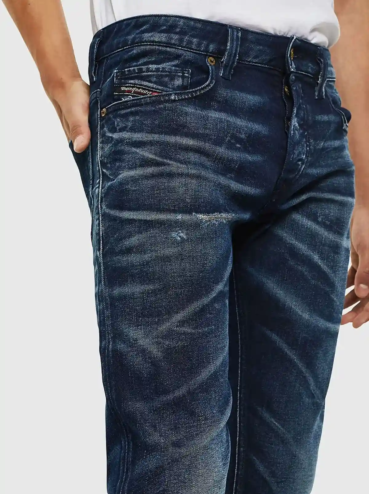 Blue Straight Fit Jeans- Safado