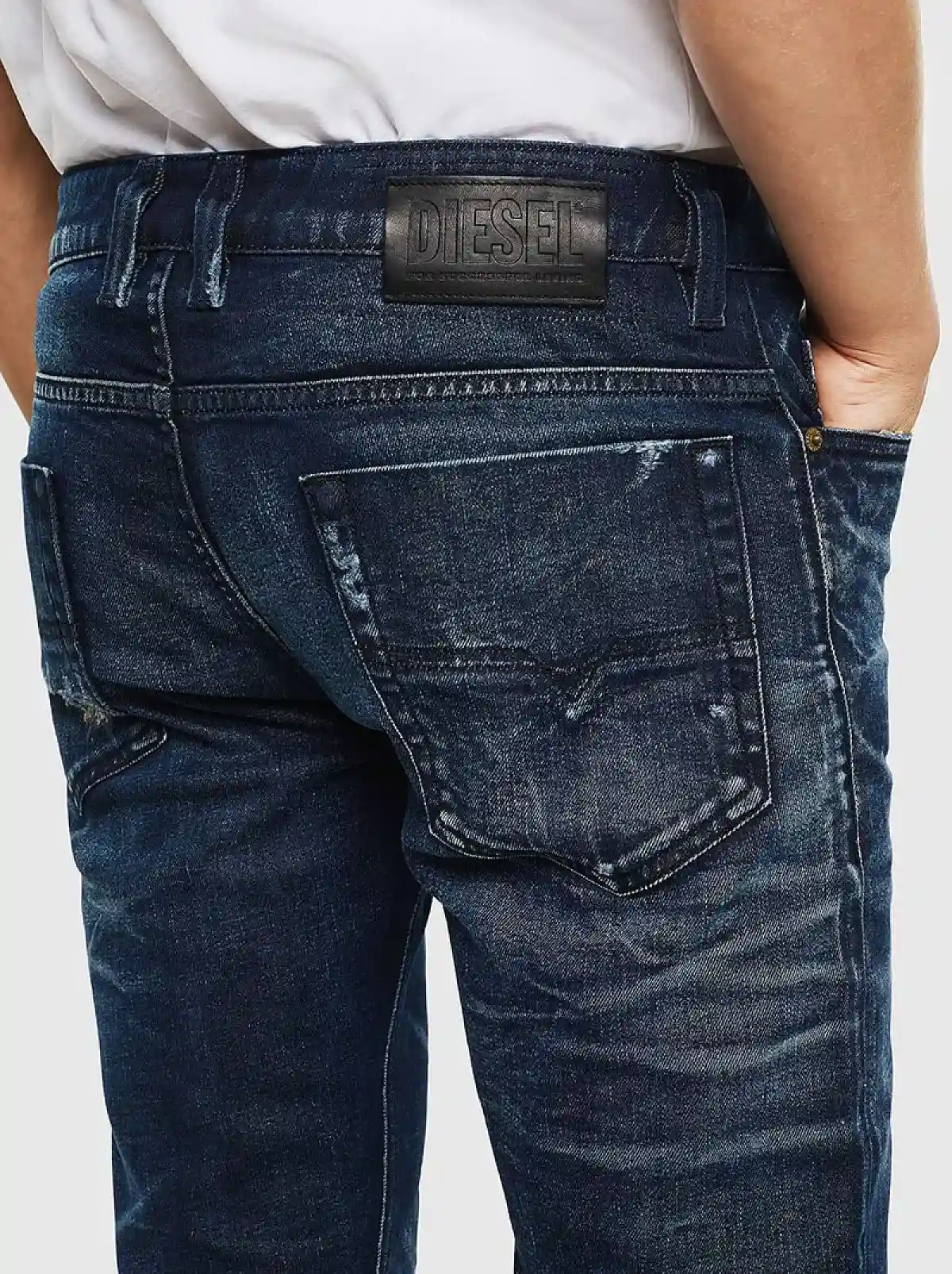 Blue Straight Fit Jeans- Safado