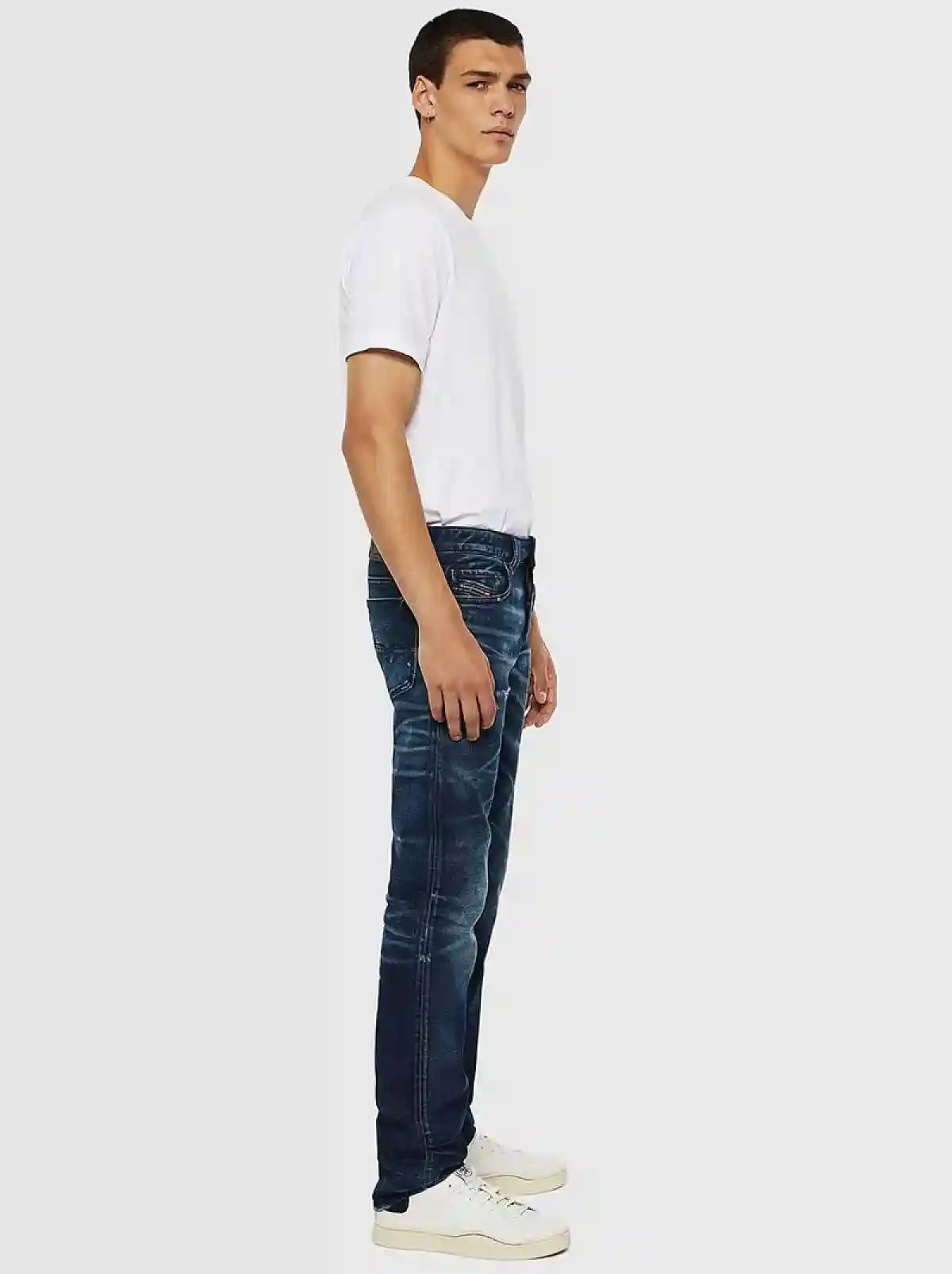 Blue Straight Fit Jeans- Safado