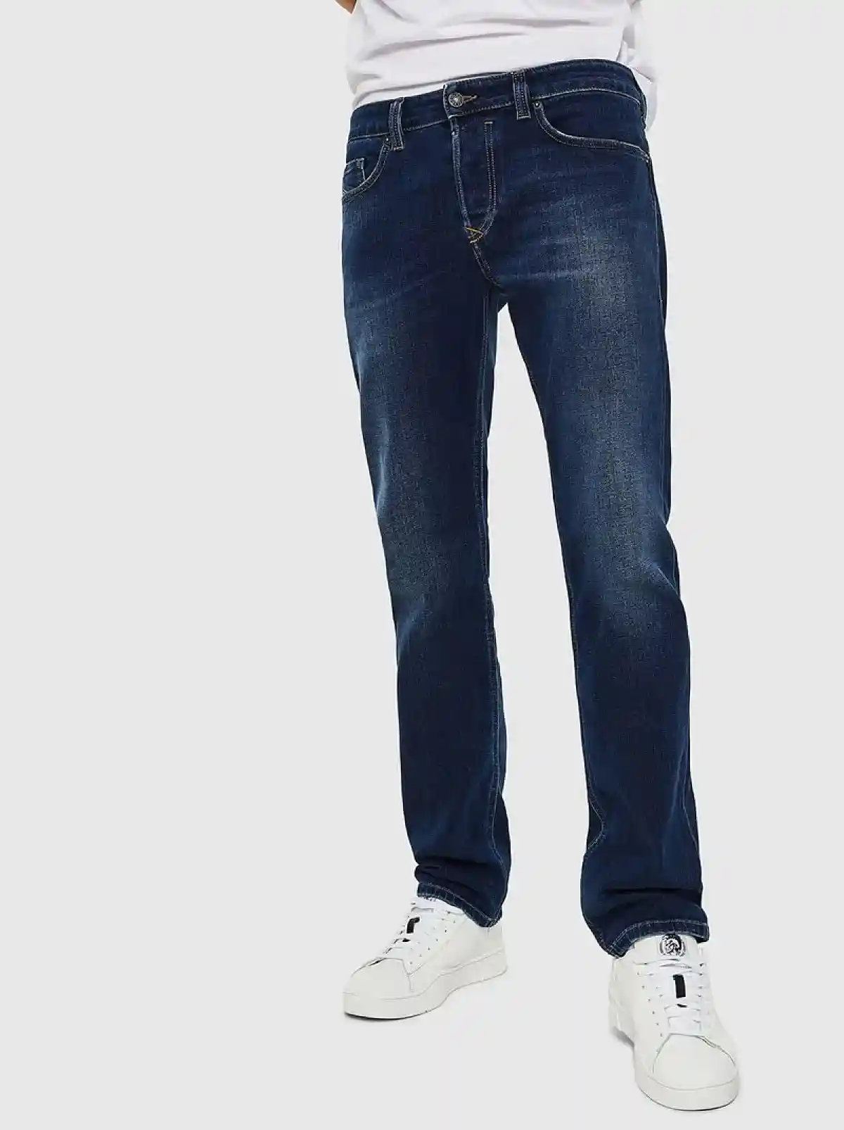 Blue Straight Fit jeans-Safado