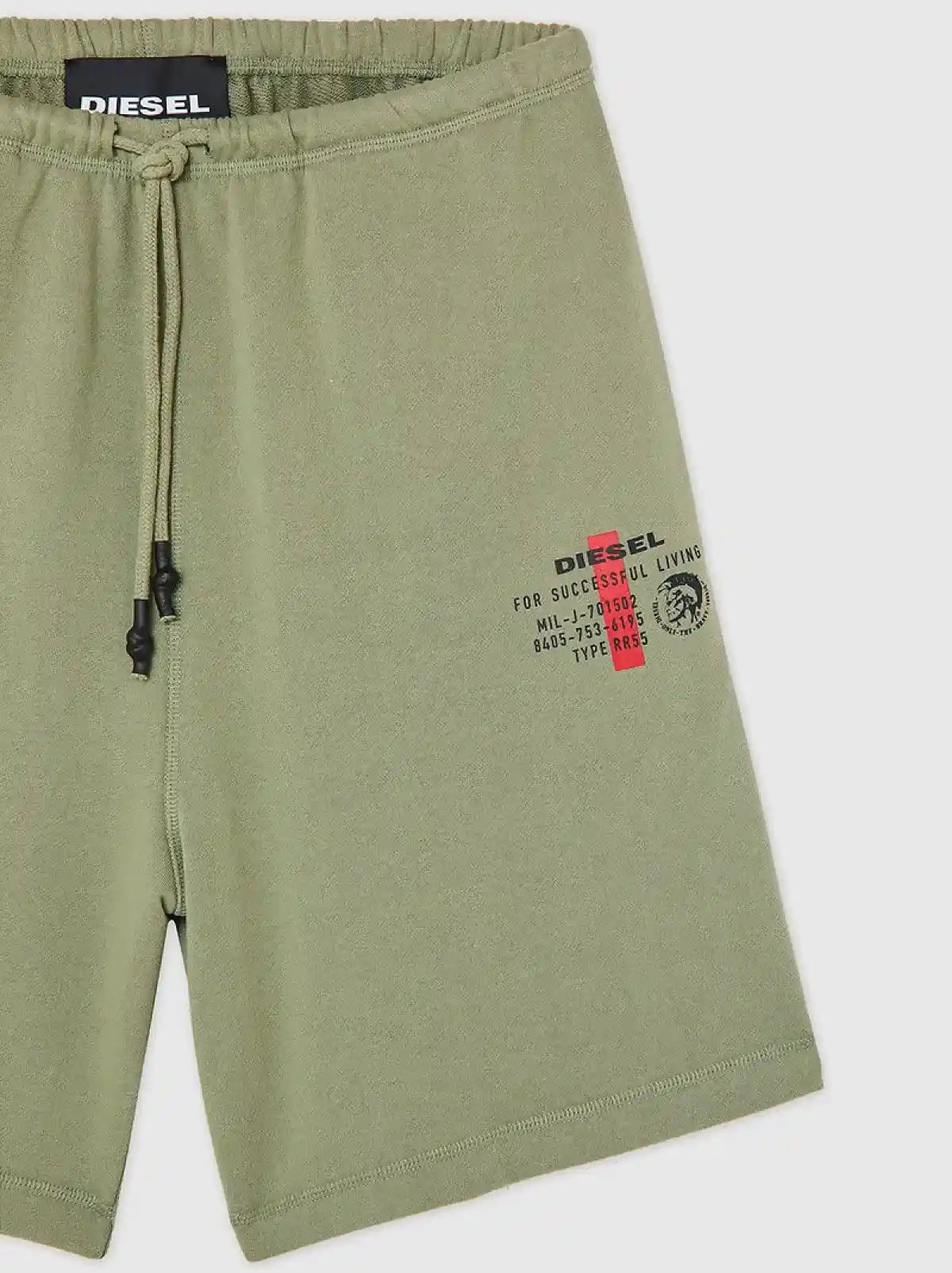 Green Sweat shorts with Mohawk logo