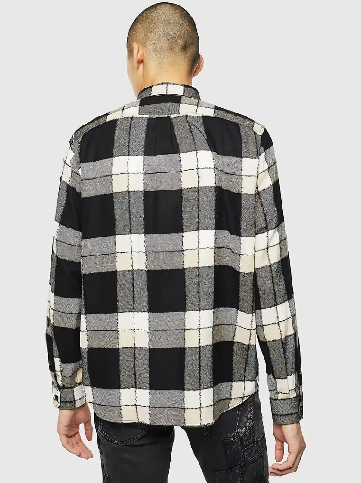Black Check flannel shirt