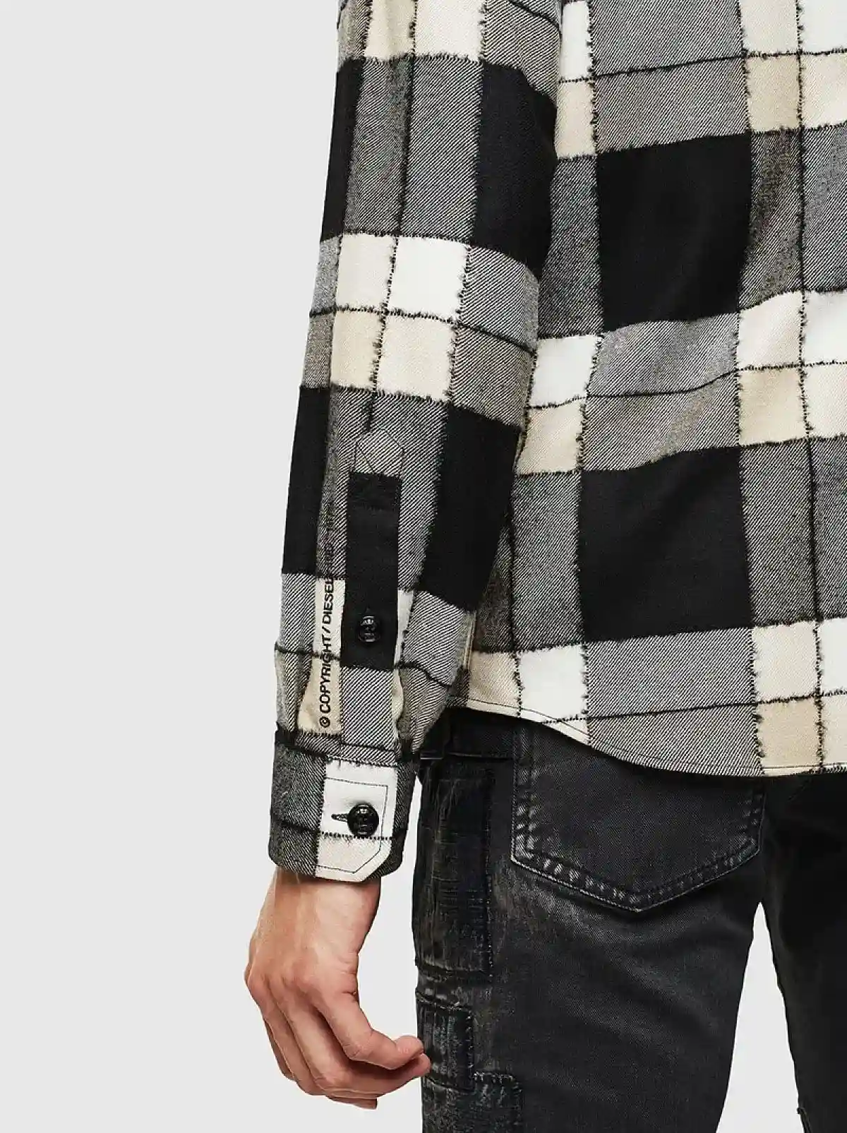 Black Check flannel shirt