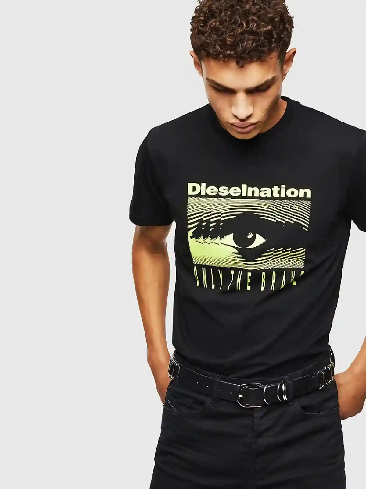 Black T-shirt with print