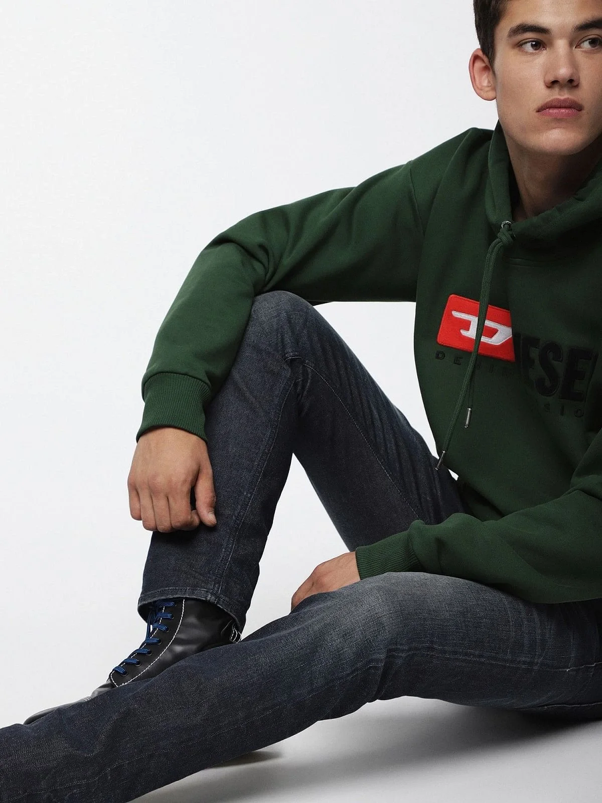 Blue Tapered Fit Jeans-Belther
