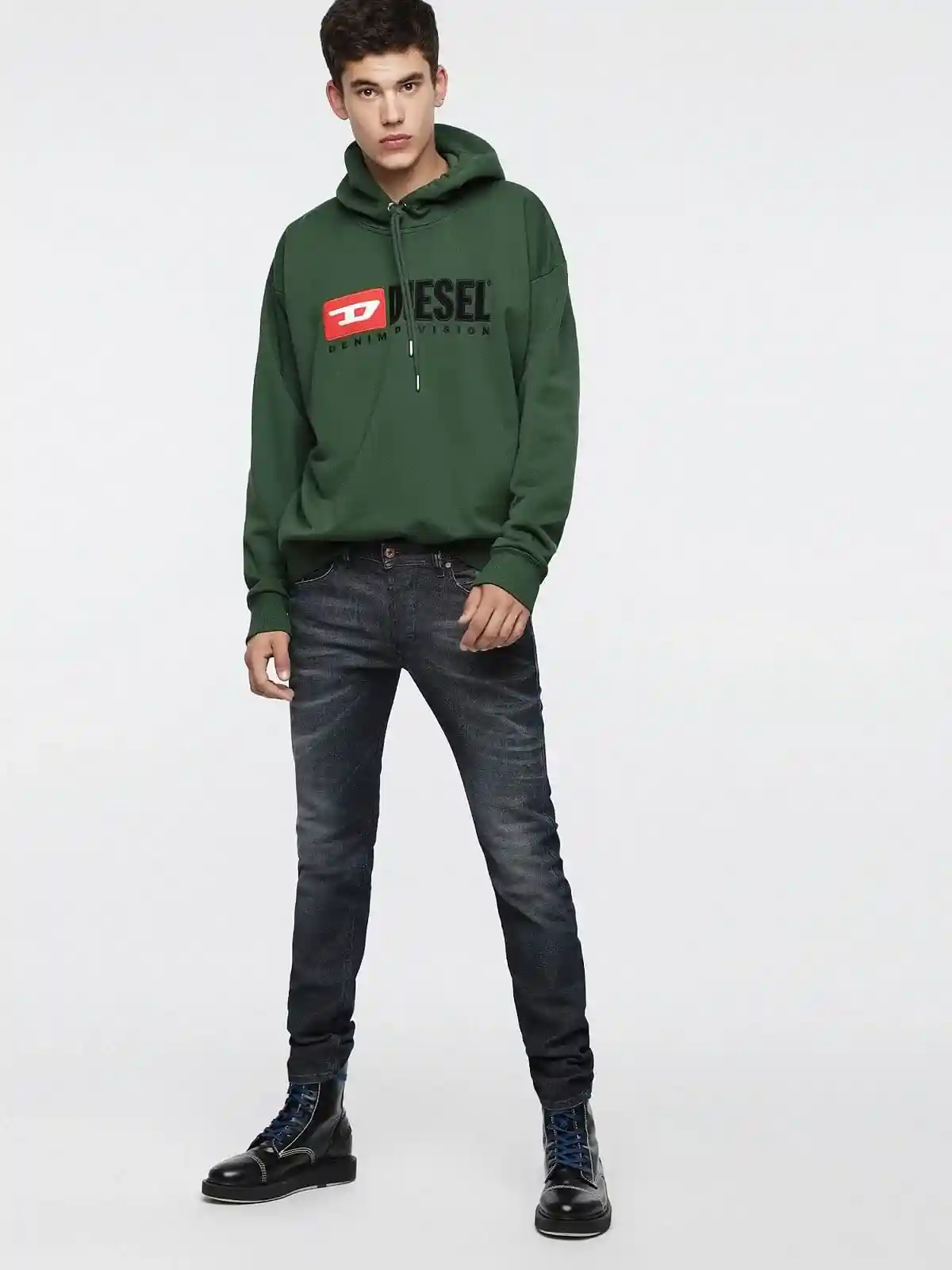 Blue Tapered Fit Jeans-Belther
