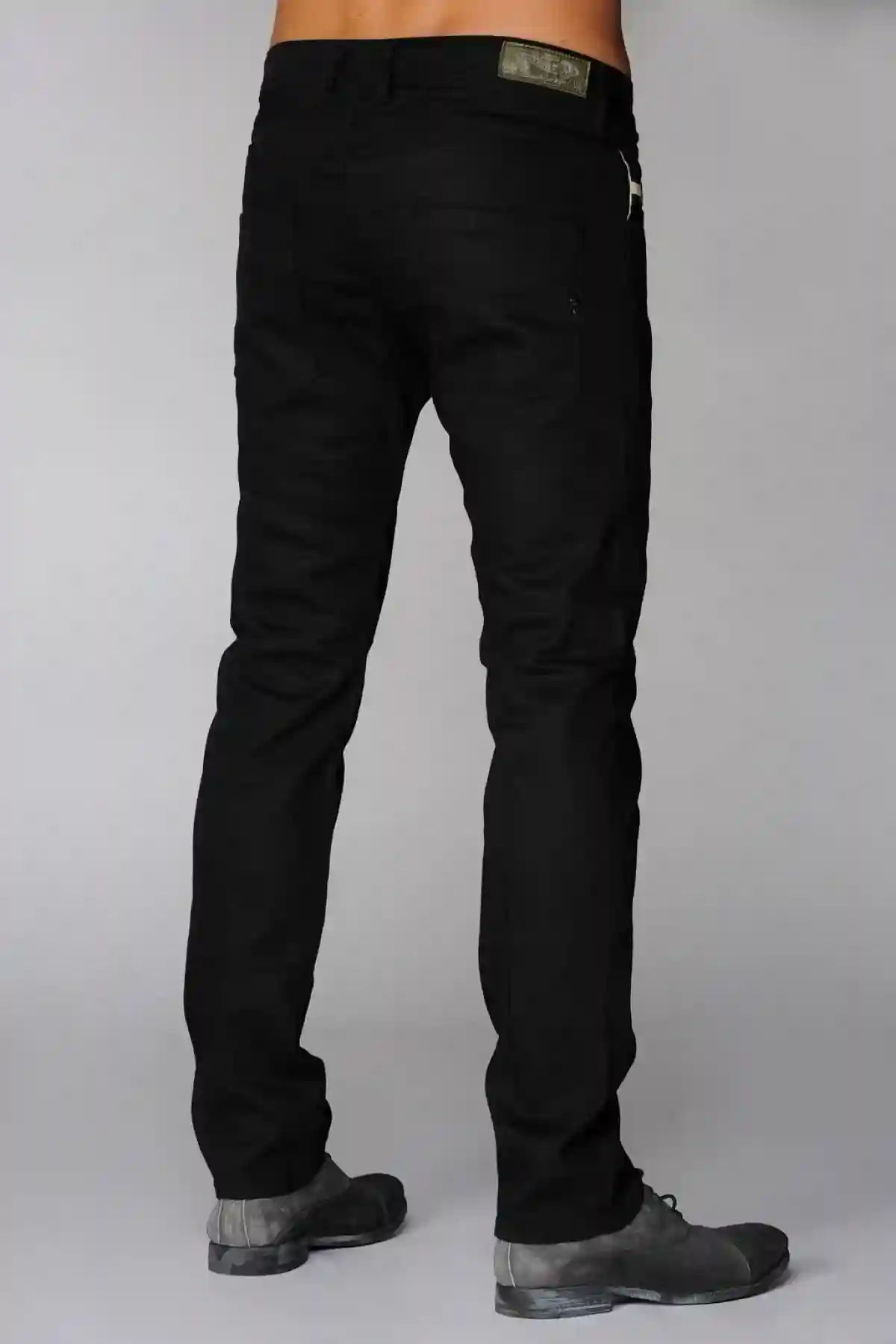 Black Tapered Fit Jeans-Belther