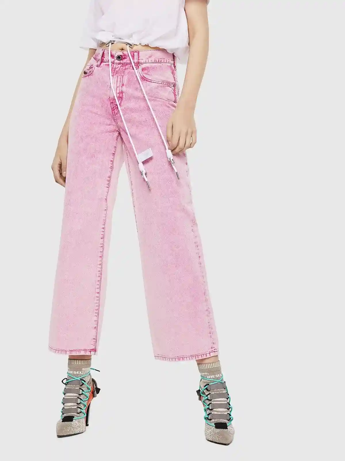 Black Wide Jeans-Widee