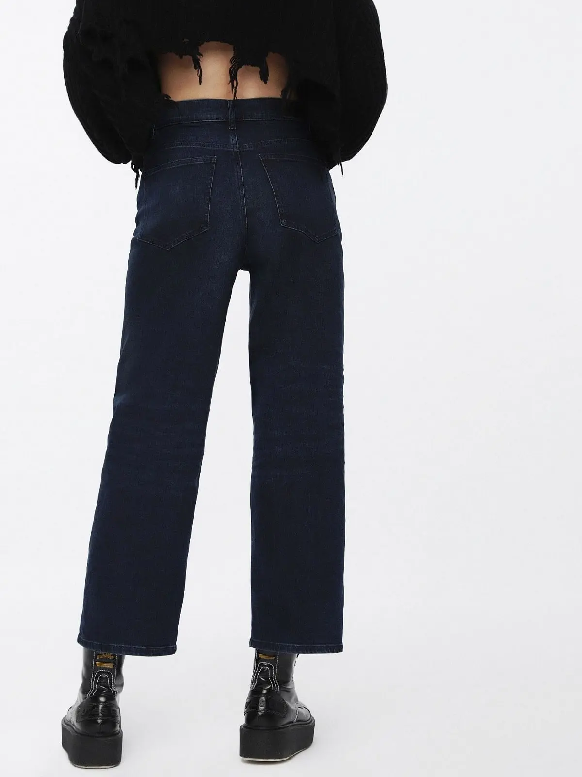 Blue Wide Fit Jeans-Widee