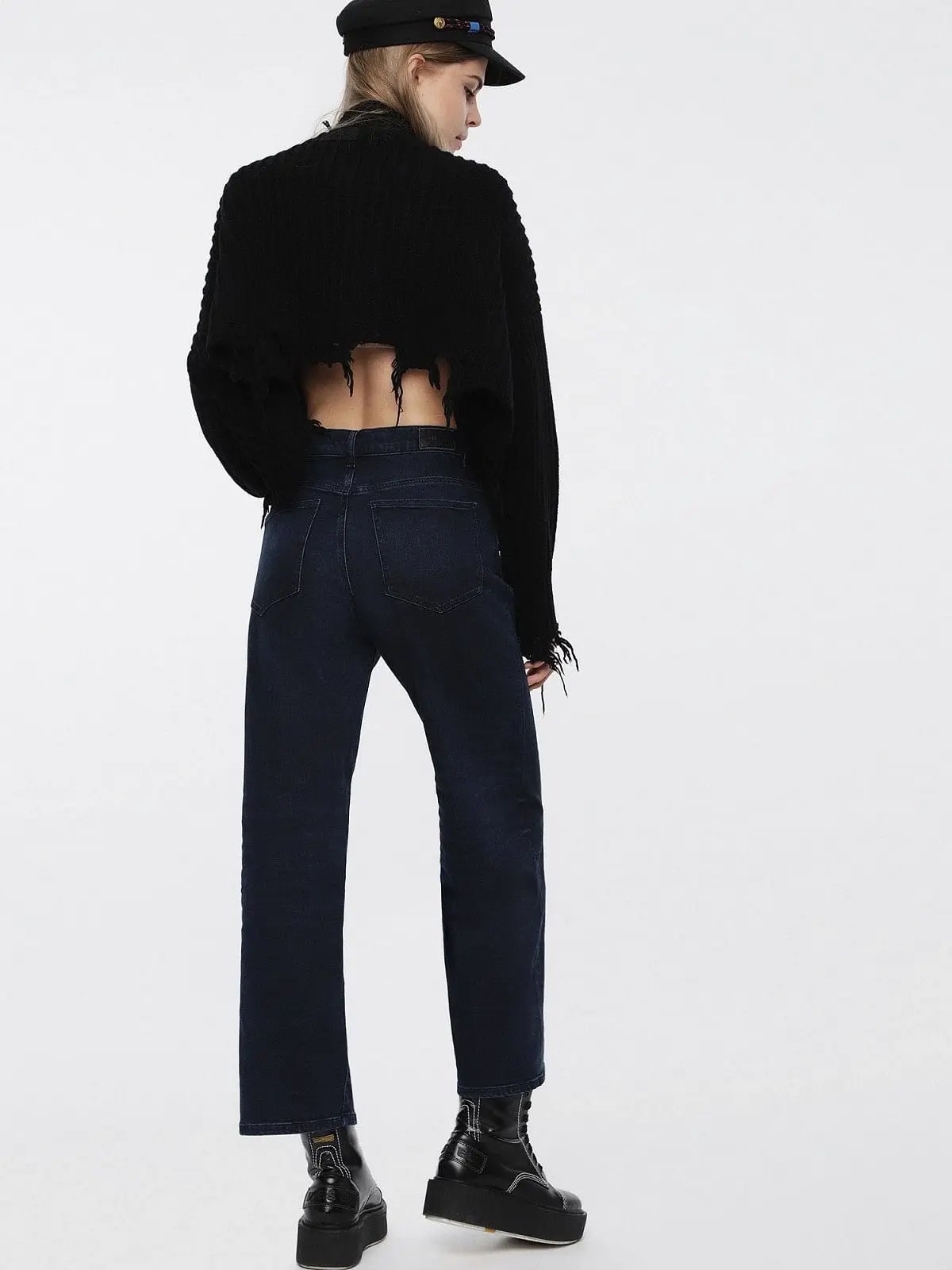 Blue Wide Fit Jeans-Widee