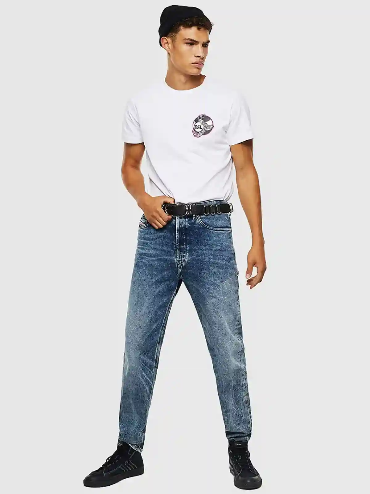 Blue Straight Fit Jeans- D-Macs