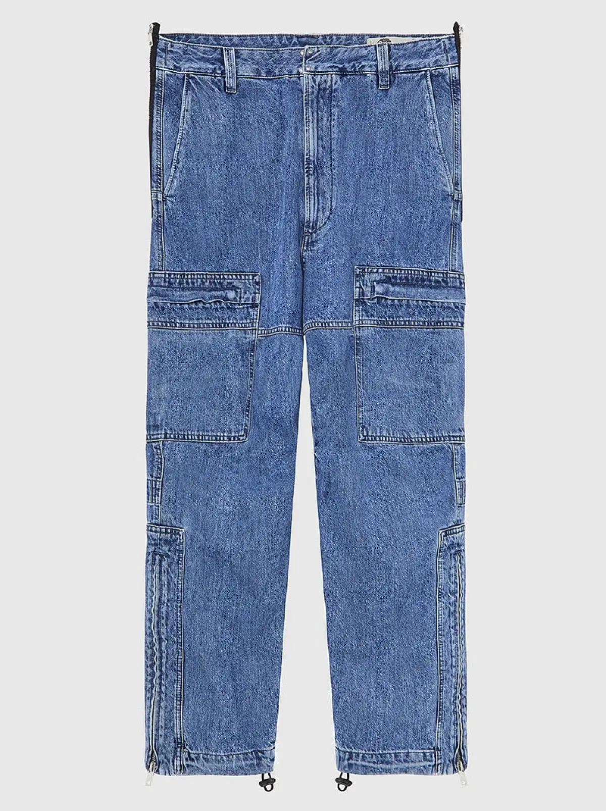 Blue Straight Fit Jeans- D-Luks