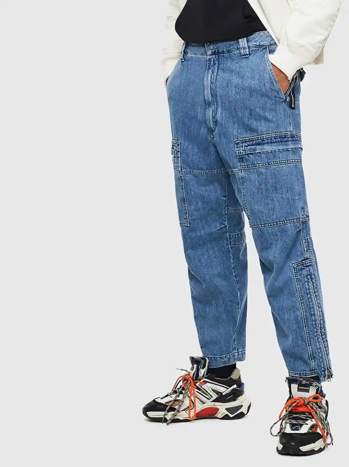 Blue Straight Fit Jeans- D-Luks